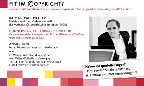 Plakat zur Einladung