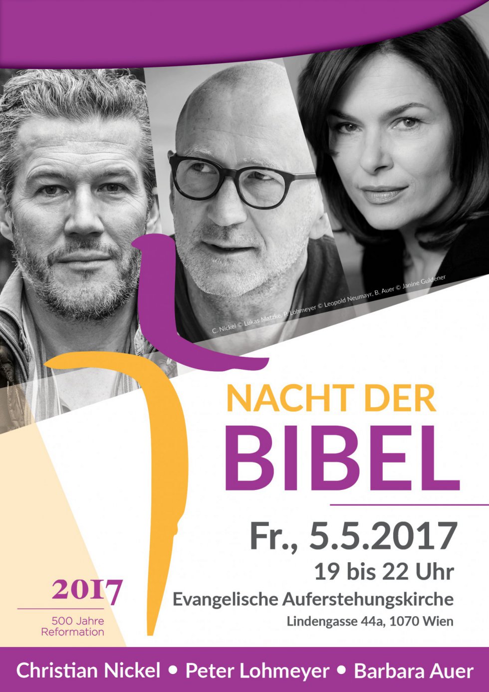 Plakat der "Nacht der Bibel"